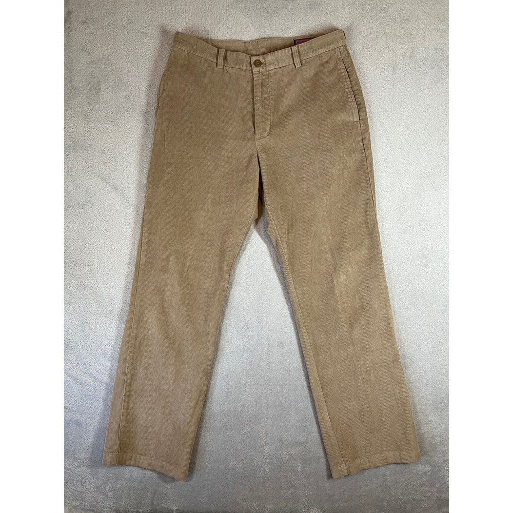 Vineyard Vines Club Pant Mens 34x32 Tan Corduroy Preppy Trousers Khaki 34 x 32